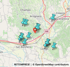 Mappa Via Enrico Fermi, 36053 Gambellara VI, Italia (6.66333)