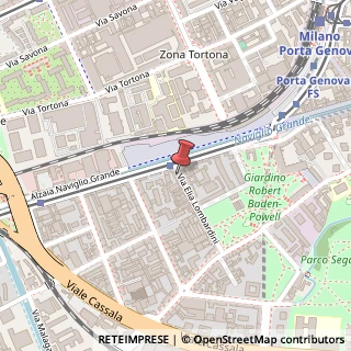 Mappa Via Elia Lombardini, 4, 20143 Milano, Milano (Lombardia)