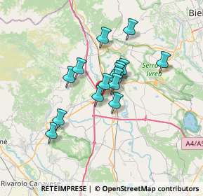 Mappa Via Monte Bidasio, 10015 Ivrea TO, Italia (4.97533)