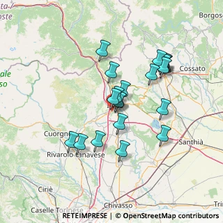 Mappa Via Monte Bidasio, 10010 Banchette TO, Italia (12.236)