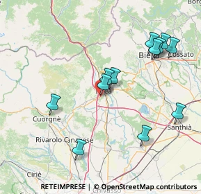 Mappa Via Monte Bidasio, 10015 Ivrea TO, Italia (16.21333)