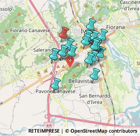 Mappa Via Monte Bidasio, 10015 Ivrea TO, Italia (1.3375)