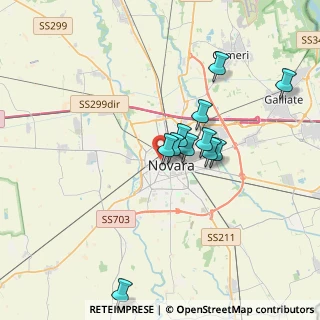 Mappa Via Nicolao Sottile, 28100 Novara NO, Italia (3.04091)