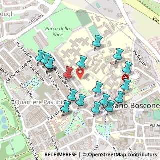 Mappa Istituto Sacra Famiglia, 20090 Cesano Boscone MI, Italia (0.2335)