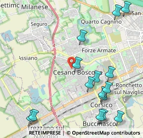 Mappa Istituto Sacra Famiglia, 20090 Cesano Boscone MI, Italia (2.65333)