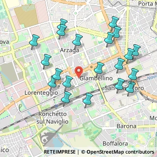 Mappa Via dei Tulipani, 20146 Milano MI, Italia (1.1025)