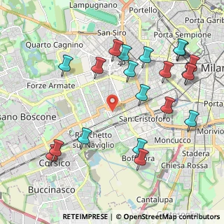 Mappa Via dei Tulipani, 20146 Milano MI, Italia (2.3555)