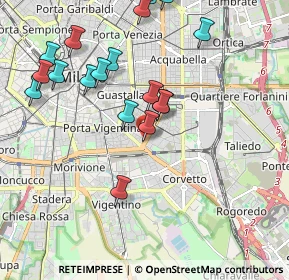 Mappa Viale Umbria, 20153 Milano MI, Italia (2.13833)