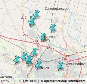 Mappa Via Tione, 35135 Padova PD, Italia (4.215)