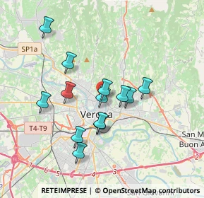 Mappa Via Sant'Alessio, 37129 Verona VR, Italia (3.08231)