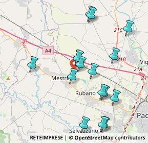 Mappa Via Bosco, 35035 Mestrino PD, Italia (4.06563)