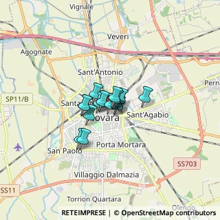 Mappa Via Ugo Ferrandi, 28100 Novara NO, Italia (0.70882)
