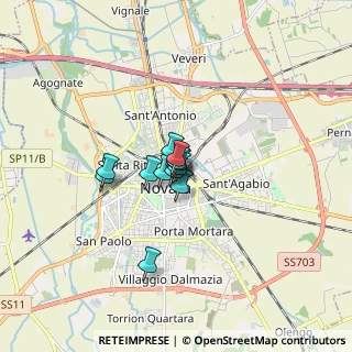 Mappa Via Santo Stefano, 28100 Novara NO, Italia (0.79917)