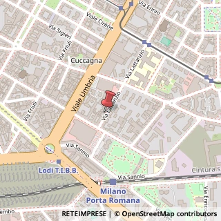 Mappa Via Lattanzio, 7, 20137 Milano, Milano (Lombardia)
