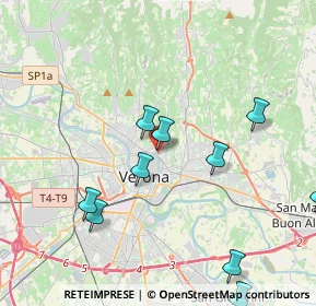 Mappa Via Fontanelle S. Stefano, 37129 Verona VR, Italia (5.46462)