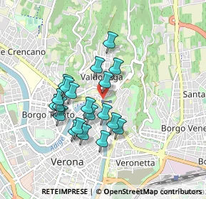 Mappa Via Fontanelle S. Stefano, 37129 Verona VR, Italia (0.7445)