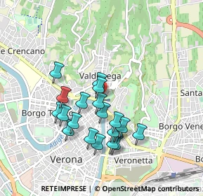 Mappa Via Fontanelle S. Stefano, 37129 Verona VR, Italia (0.8115)