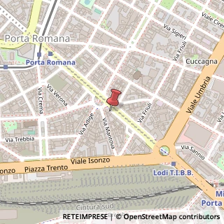 Mappa Corso Lodi, 22, 20135 Milano, Milano (Lombardia)