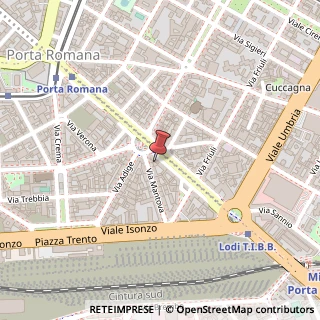 Mappa Via Mantova, 3, 20135 Milano, Milano (Lombardia)