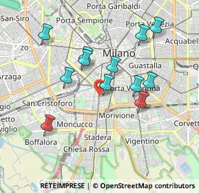 Mappa Via Privata Giovanni Bertacchi, 20136 Milano MI, Italia (1.7325)
