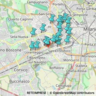 Mappa Via dei Biancospini, 20146 Milano MI, Italia (1.4805)