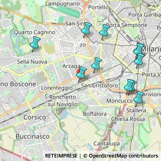 Mappa Via dei Biancospini, 20146 Milano MI, Italia (2.40909)