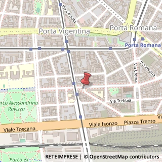 Mappa Via Andrea Palladio, 2, 20135 Milano, Milano (Lombardia)