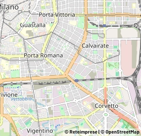 Mappa Zona Porta Romana, 20135 Milano MI, Italia (1.0535)