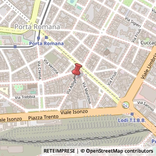 Mappa Via Adige,  6, 20135 Milano, Milano (Lombardia)