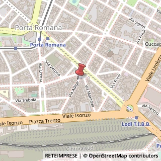 Mappa Via Adige,  5, 20135 Milano, Milano (Lombardia)