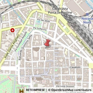 Mappa Via Pietro Azario, 3, 28100 Novara, Novara (Piemonte)