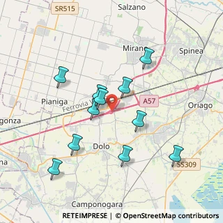Mappa Tangenziale di Mestre, 30030 Mirano VE, Italia (3.52364)
