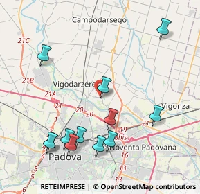 Mappa Via Dante Alighieri, 35010 Cadoneghe PD, Italia (4.56583)