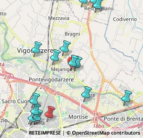 Mappa Via Dante Alighieri, 35010 Cadoneghe PD, Italia (2.46667)