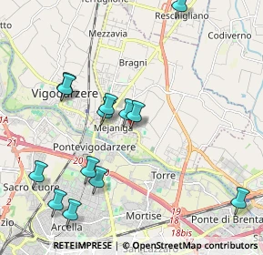 Mappa Via Dante Alighieri, 35010 Cadoneghe PD, Italia (2.21923)
