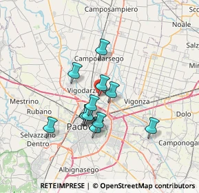 Mappa Via A. Gramsci, 35129 Cadoneghe PD, Italia (5.3975)