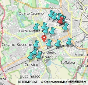 Mappa Via del Cardellino, 20147 Milano MI, Italia (1.6235)