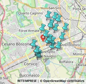 Mappa Via del Cardellino, 20147 Milano MI, Italia (1.303)