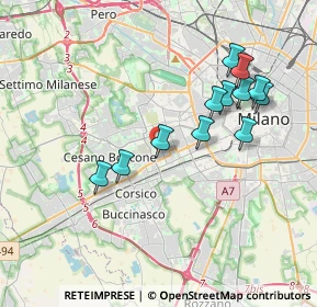 Mappa Via del Cardellino, 20147 Milano MI, Italia (3.63083)