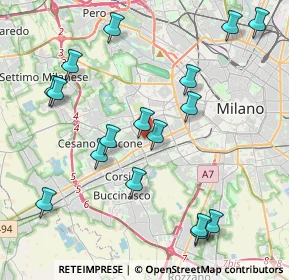 Mappa Via del Cardellino, 20147 Milano MI, Italia (4.55471)