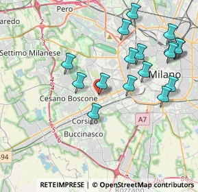 Mappa Via del Cardellino, 20147 Milano MI, Italia (4.25471)