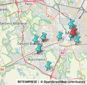 Mappa Via del Cardellino, 20147 Milano MI, Italia (3.80667)