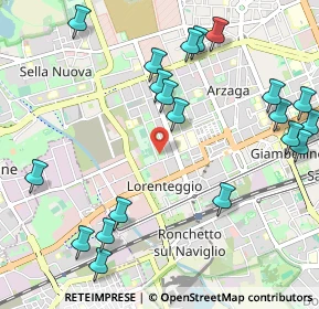 Mappa Via del Cardellino, 20147 Milano MI, Italia (1.2895)