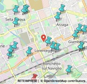 Mappa Via del Cardellino, 20147 Milano MI, Italia (1.386)