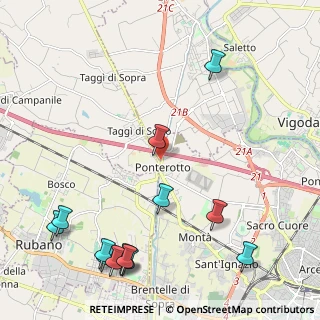 Mappa Via Ponterotto, 35010 Villafranca Padovana PD, Italia (2.88)
