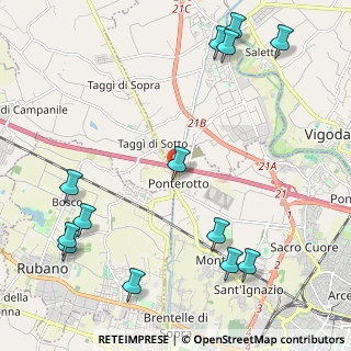 Mappa Via Ponterotto, 35010 Villafranca Padovana PD, Italia (2.84923)