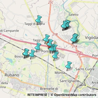 Mappa Via Ponterotto, 35010 Villafranca Padovana PD, Italia (1.7155)