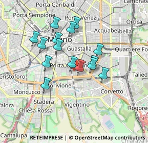 Mappa Via Atto Vannucci, 20129 Milano MI, Italia (1.48133)