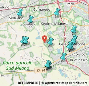 Mappa Via C. Dossi, 20047 Cusago MI, Italia (4.43875)