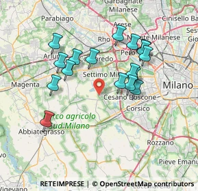 Mappa Via C. Dossi, 20047 Cusago MI, Italia (6.73529)